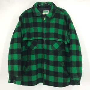 Green plaid hunting jacket clearance